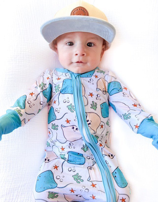 Resting Rays Stingray Kids PJ Zipper - Tuck & Char Co.