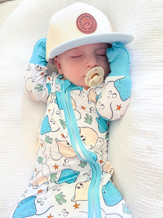 Resting Rays Stingray Kids PJ Zipper - Tuck & Char Co.