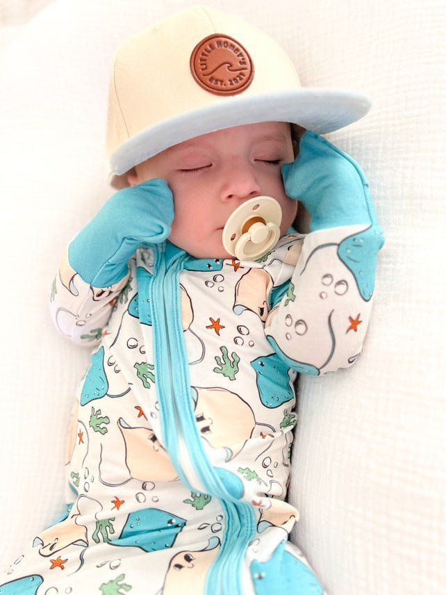 Resting Rays Stingray Kids PJ Zipper - Tuck & Char Co.