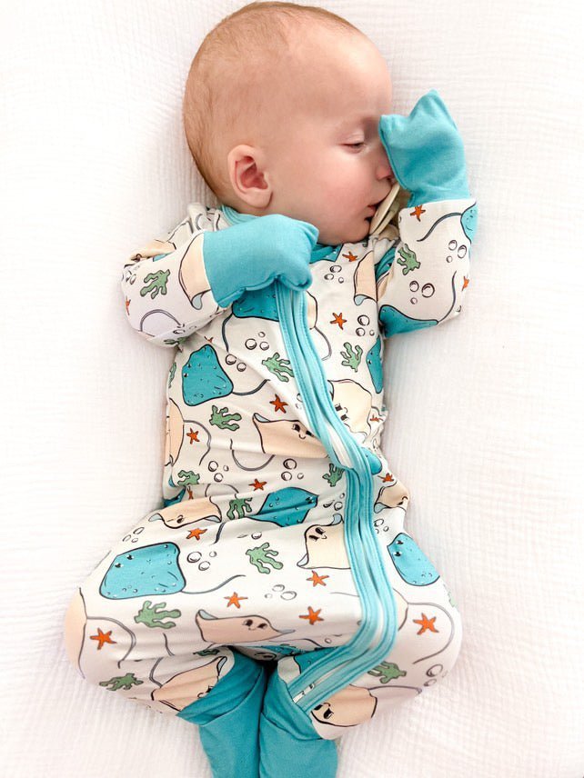 Resting Rays Stingray Kids PJ Zipper - Tuck & Char Co.