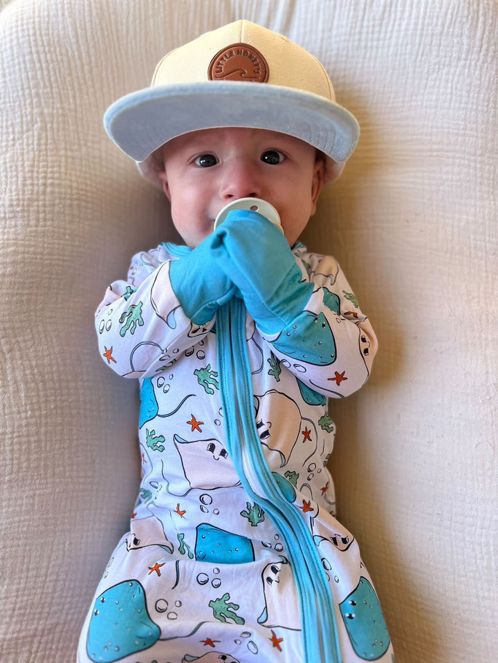 Resting Rays Stingray Kids PJ Zipper - Tuck & Char Co.