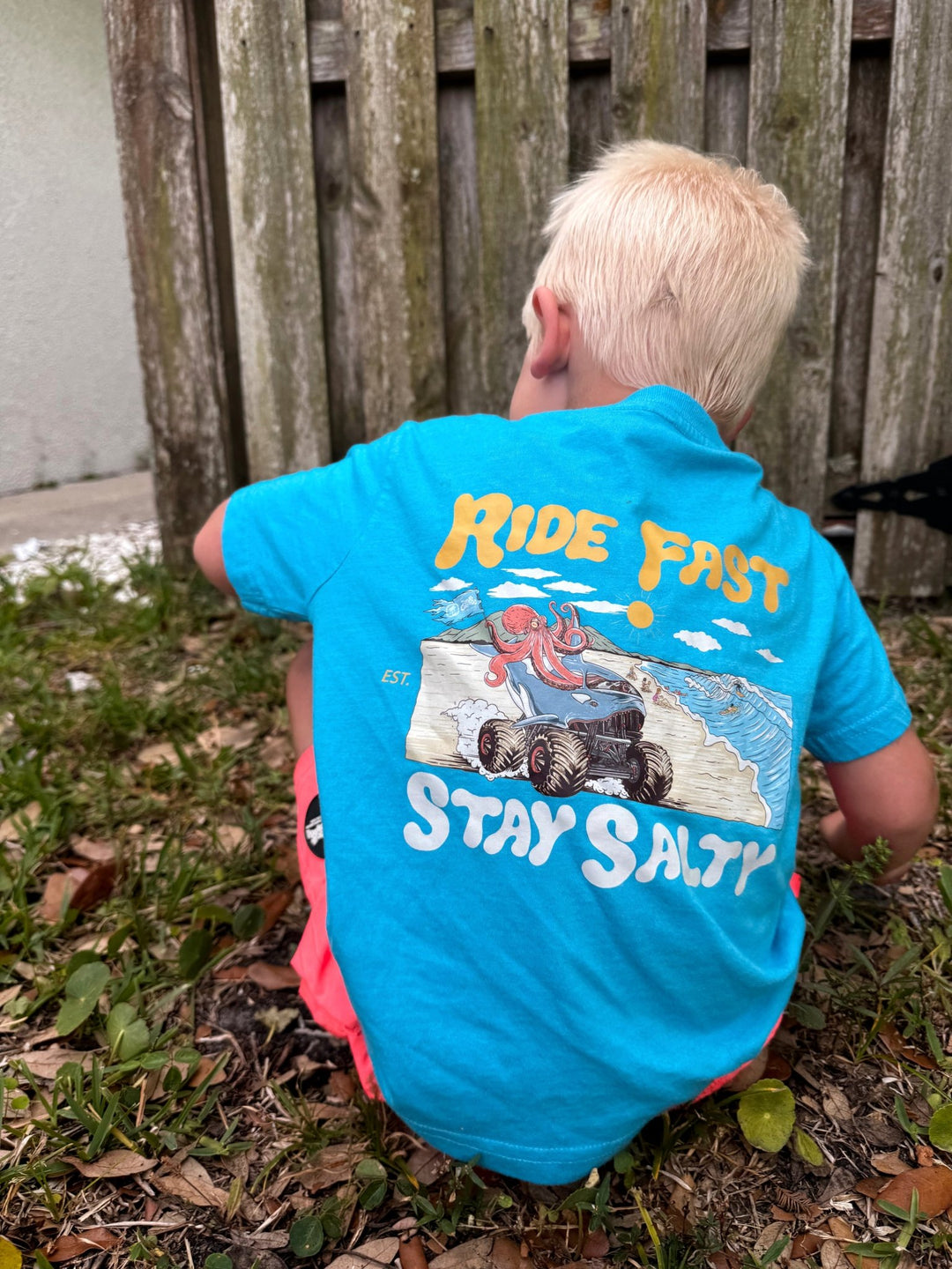 Ride Fast Stay Salty T-Shirt - Tuck & Char Co.