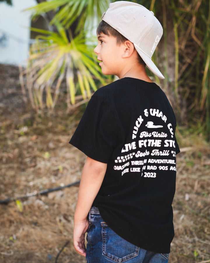 Riders Unite T-Shirt - Black - Tuck & Char Co.