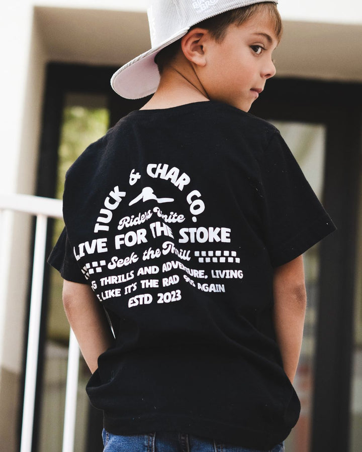 Riders Unite T-Shirt - Black - Tuck & Char Co.