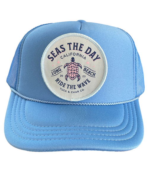 Seas The Day Trucker Hat Youth - Tuck & Char Co. 