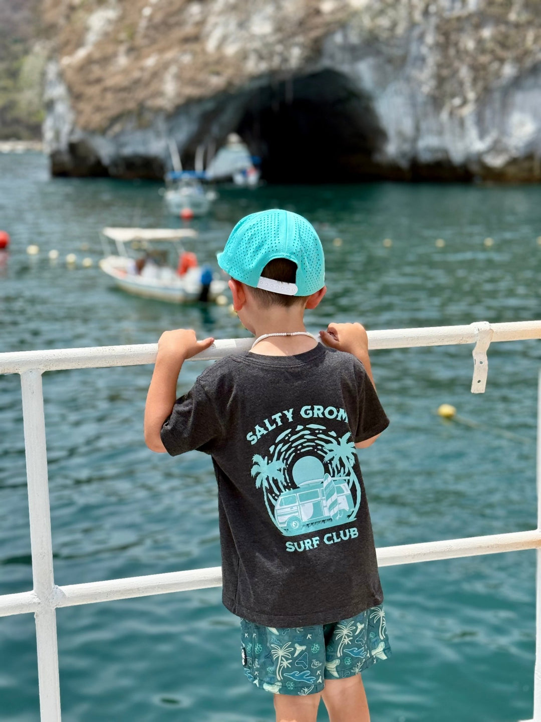 Salty Groms Surf Club T-Shirt - Tuck & Char Co.