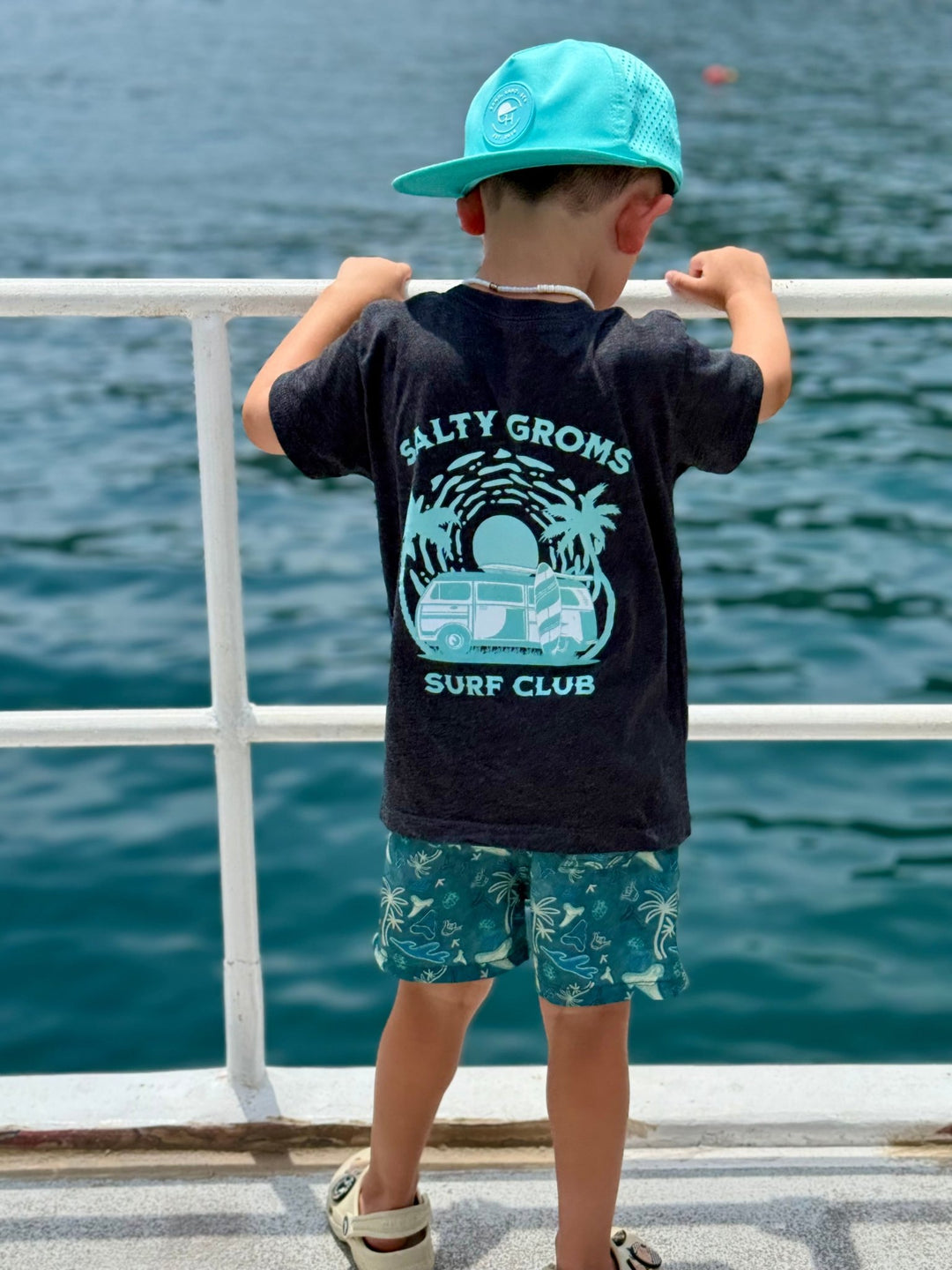 Salty Groms Surf Club T-Shirt - Tuck & Char Co.