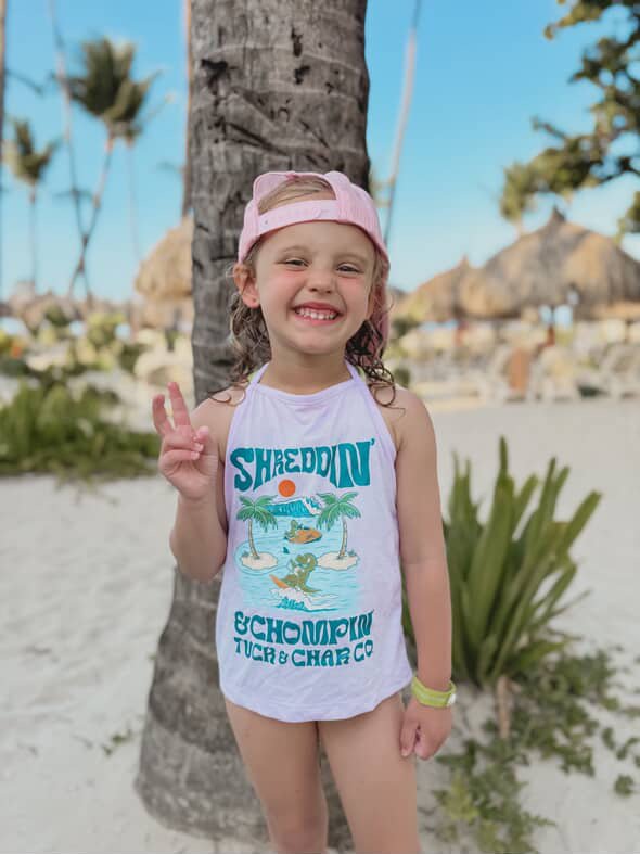 Shreddin' & Chompin' Halter Top - Lavender - Tuck & Char Co.