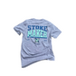 Stoke Maker Gray T-Shirt- Blue/Green - Tuck & Char Co. 