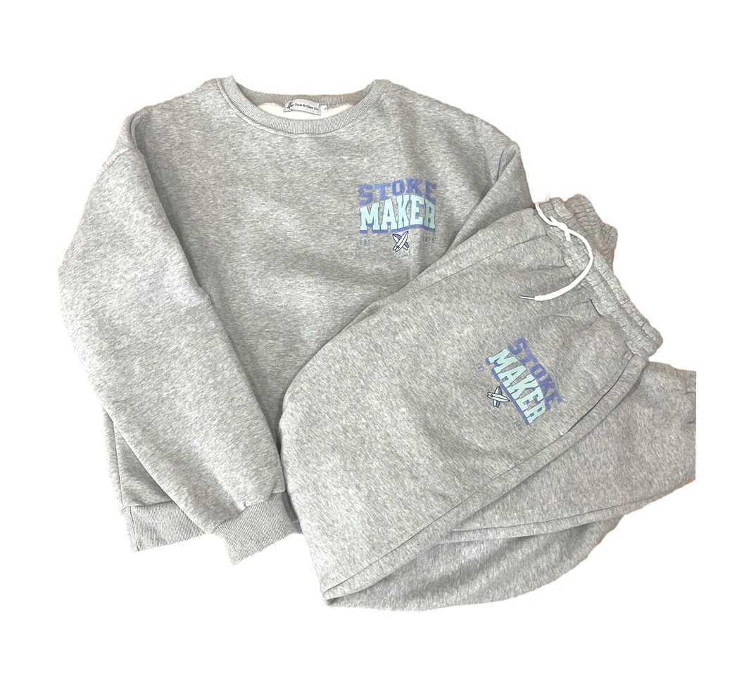 Stoke Maker Blue Green Sweatsuit - Tuck & Char Co. 