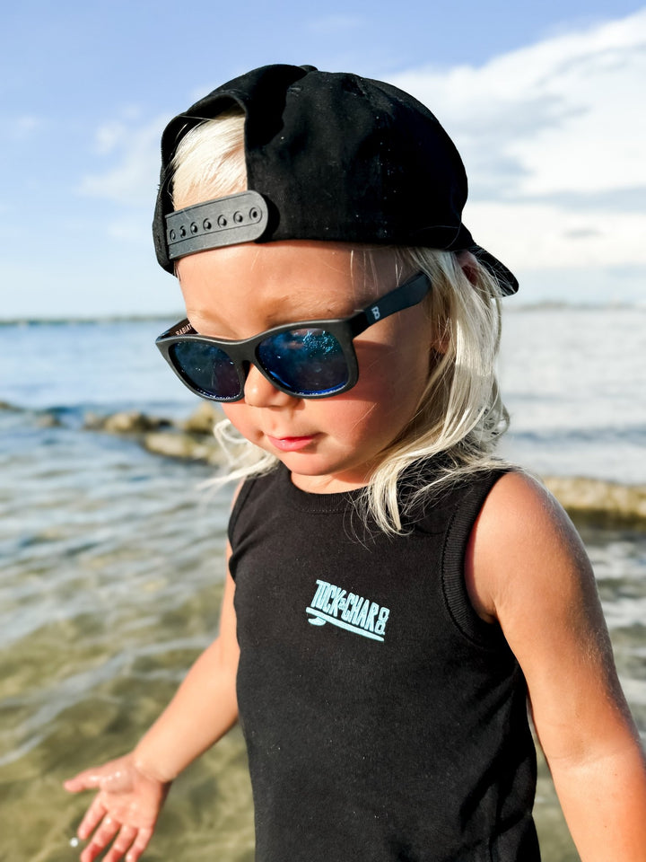 Surf Club Black Tank Top - Limited Edition - Tuck & Char Co.