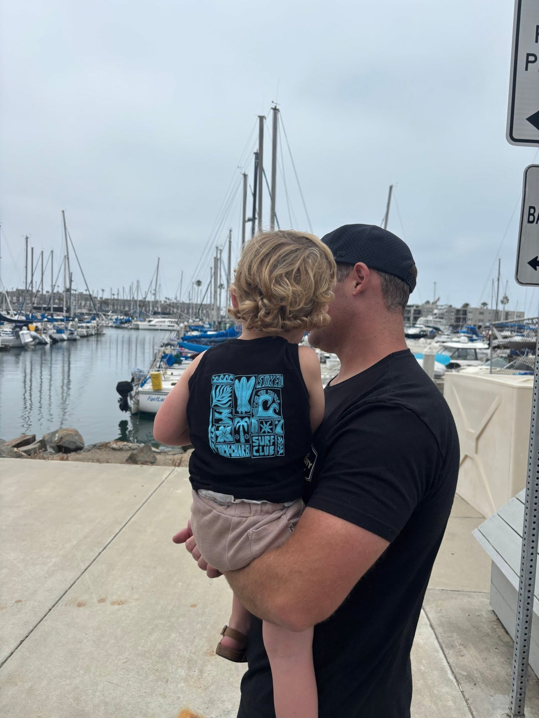 Surf Club Black Tank Top - Limited Edition - Tuck & Char Co.