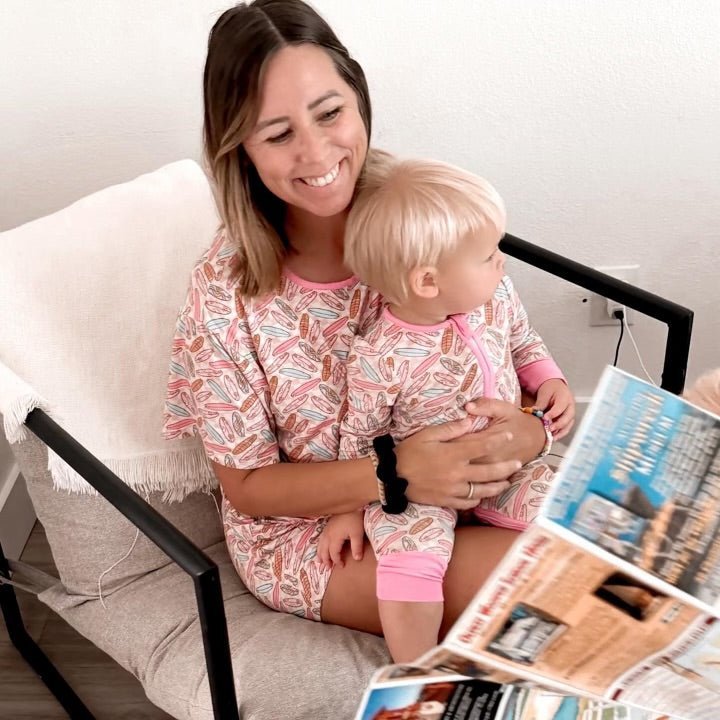 Surfer Girl Mama PJ Set - Tuck & Char Co.