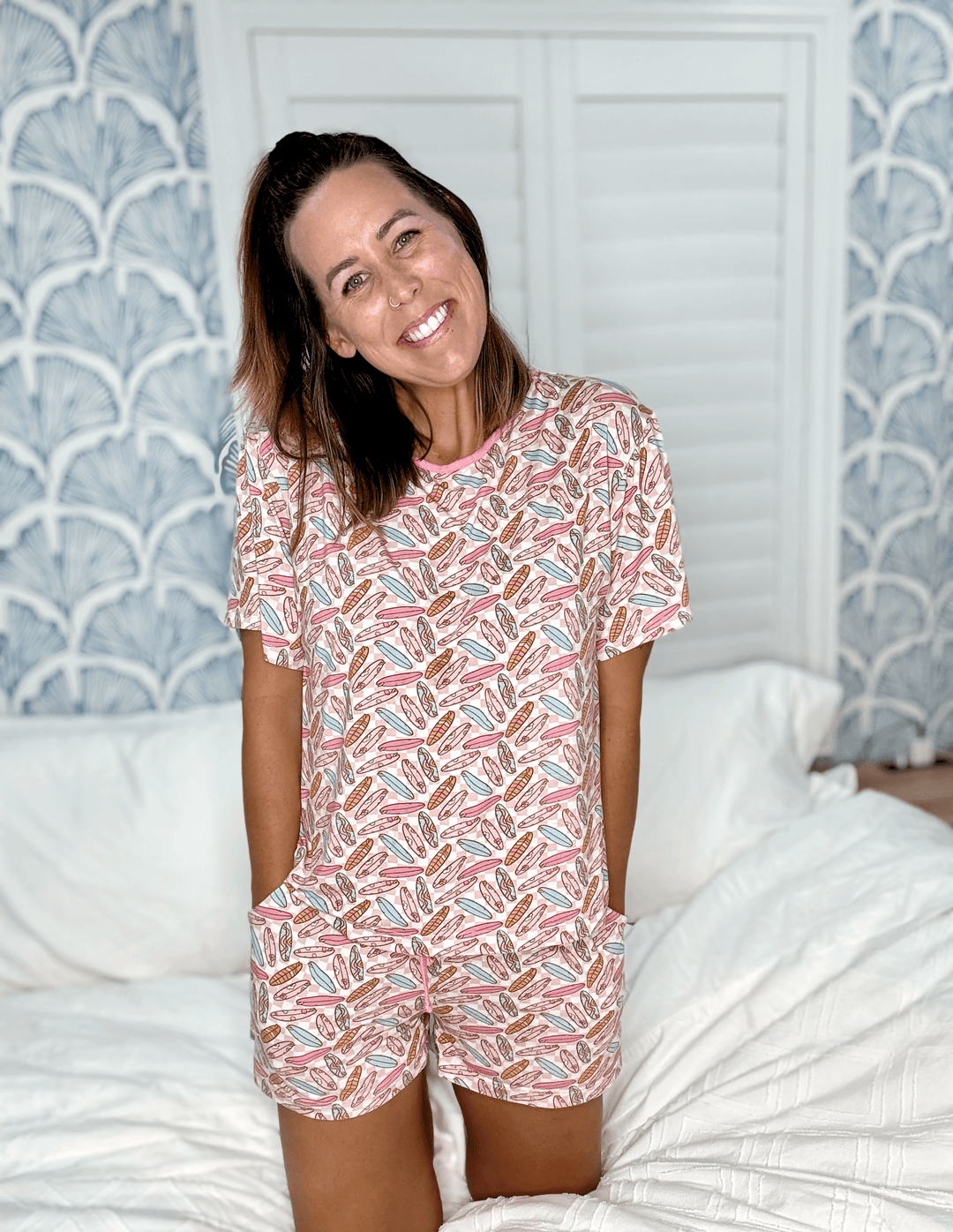 Surfer Girl Mama PJ Set - Tuck & Char Co.