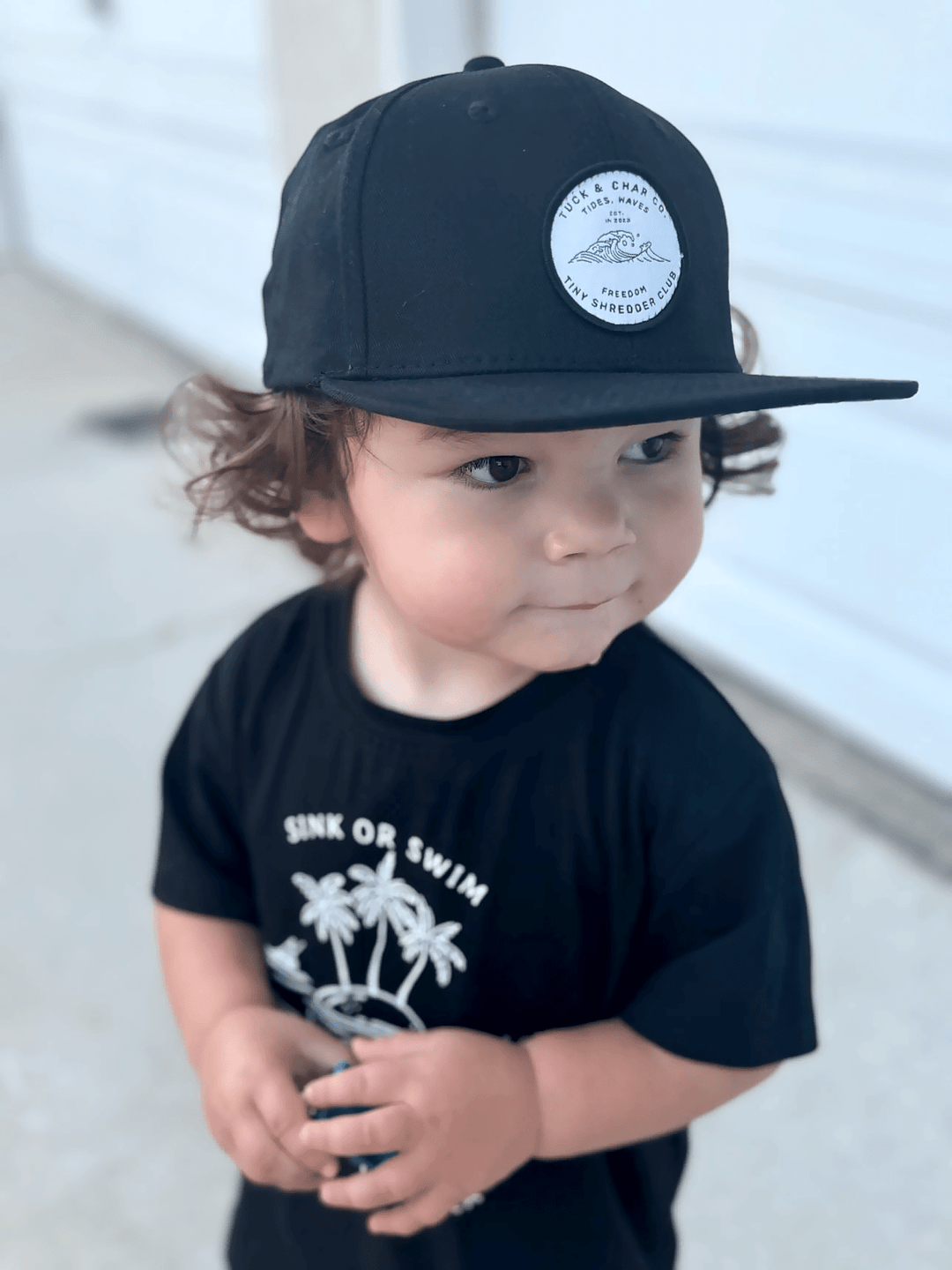 Tiny Shredder Club Snapback - Black Youth - Tuck & Char Co.
