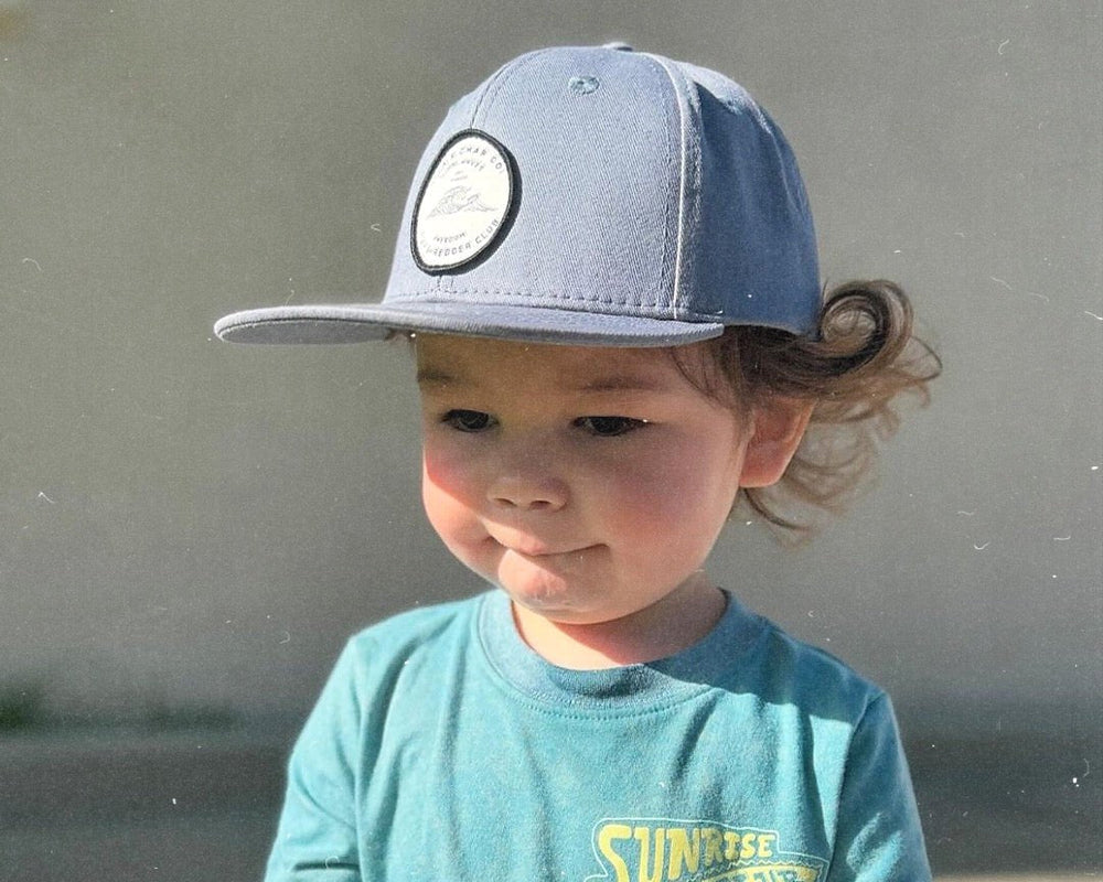 Tiny Shredder Club Snapback - Dusk Navy Youth - Tuck & Char Co.