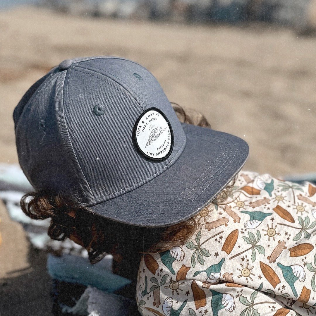 Tiny Shredder Club Snapback - Dusk Navy Youth - Tuck & Char Co.