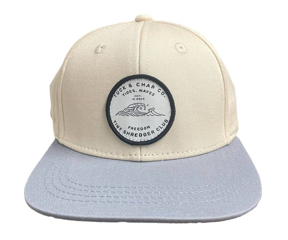 Tiny Shredder Club Snapback - Khaki Toddler - Tuck & Char Co.
