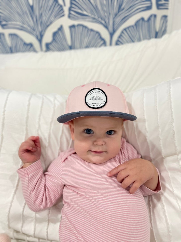 Tiny Shredder Club Snapback - Pink Toddler - Tuck & Char Co.