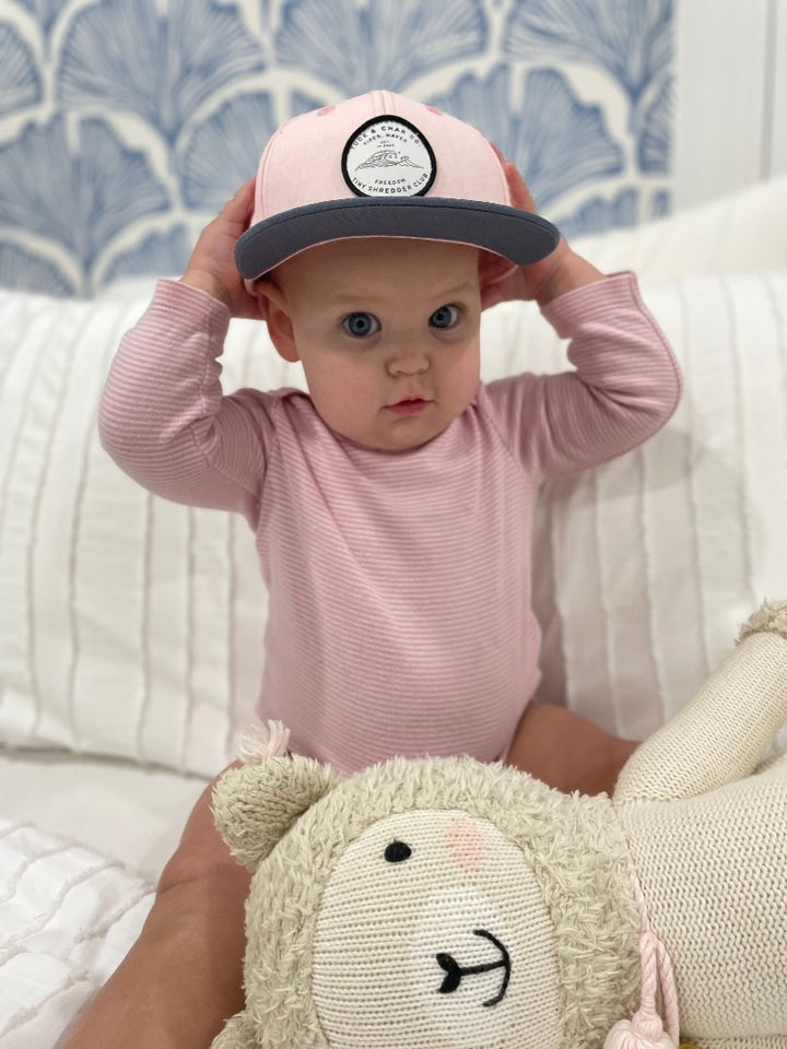 Tiny Shredder Club Snapback - Pink Toddler - Tuck & Char Co.