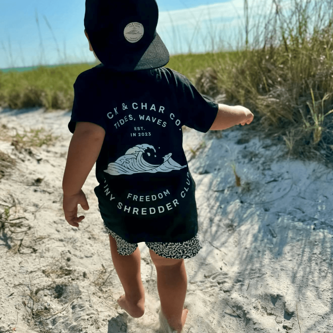 Tiny Shredder Club T-Shirt - Black - Tuck & Char Co.