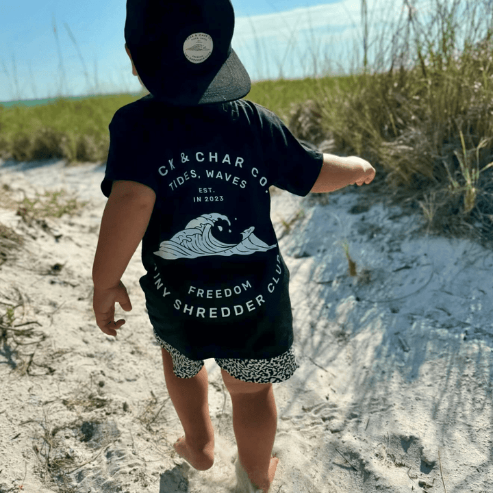 Tiny Shredder Club T-Shirt - Black - Tuck & Char Co.