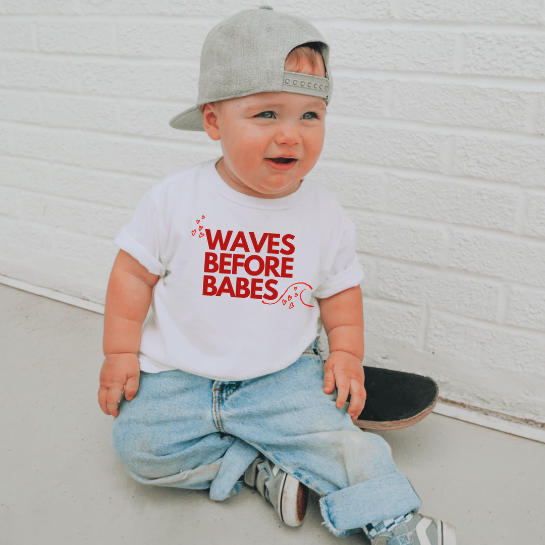 Waves Before Babes - T-Shirt - Tuck & Char Co.