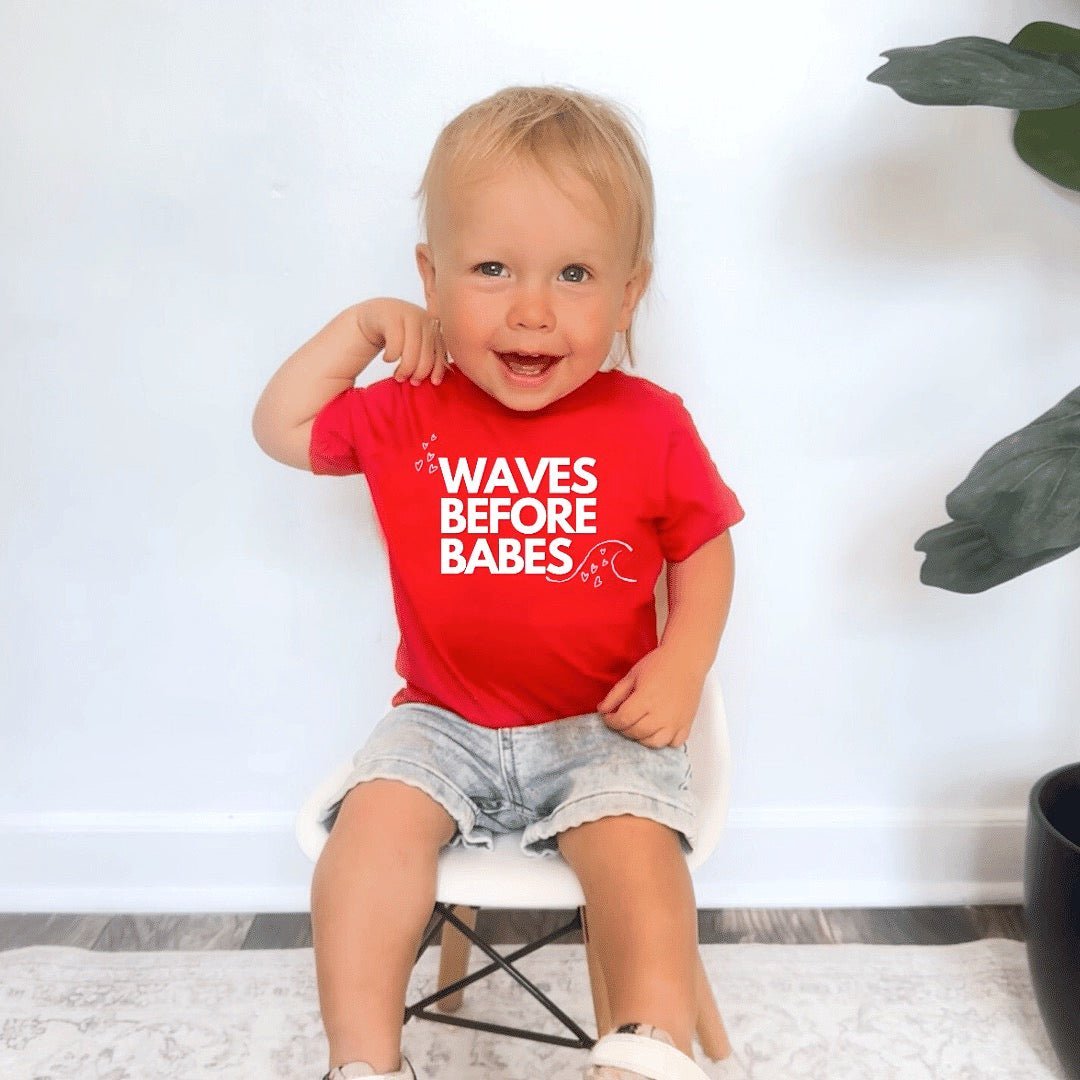 Waves Before Babes - T-Shirt - Tuck & Char Co.