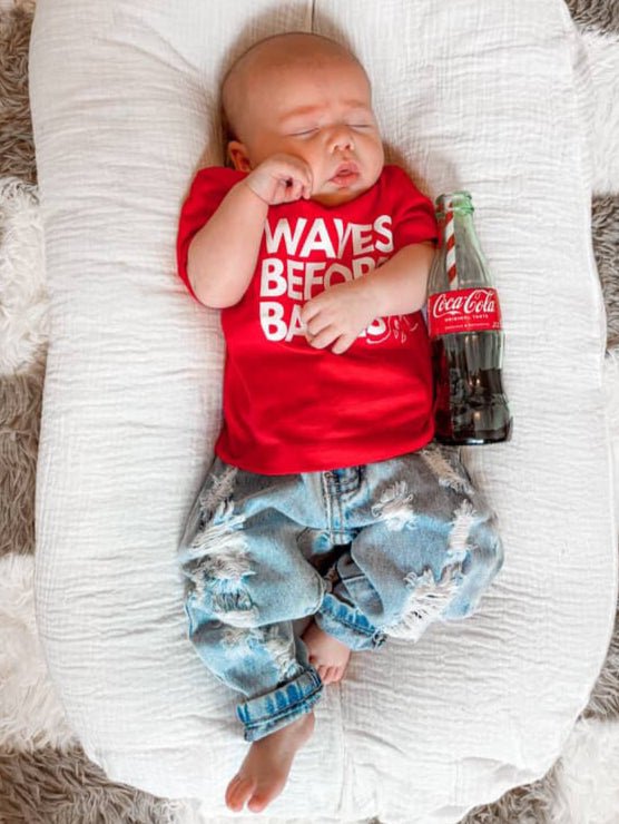 Waves Before Babes - T-Shirt - Tuck & Char Co.