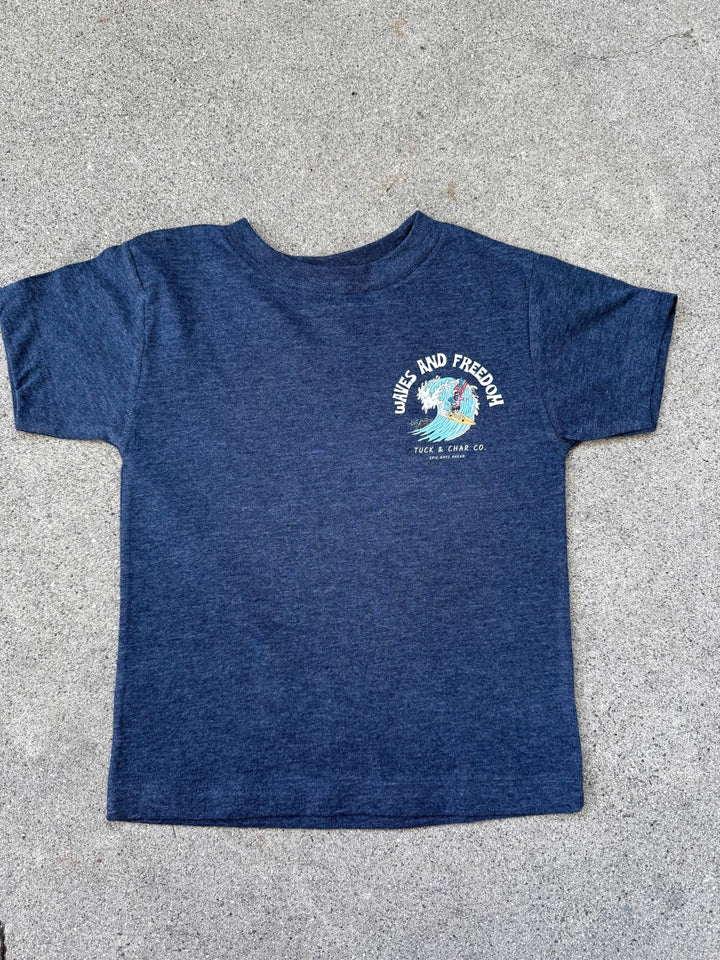 Waves & Freedom T-Shirt - Tuck & Char Co.