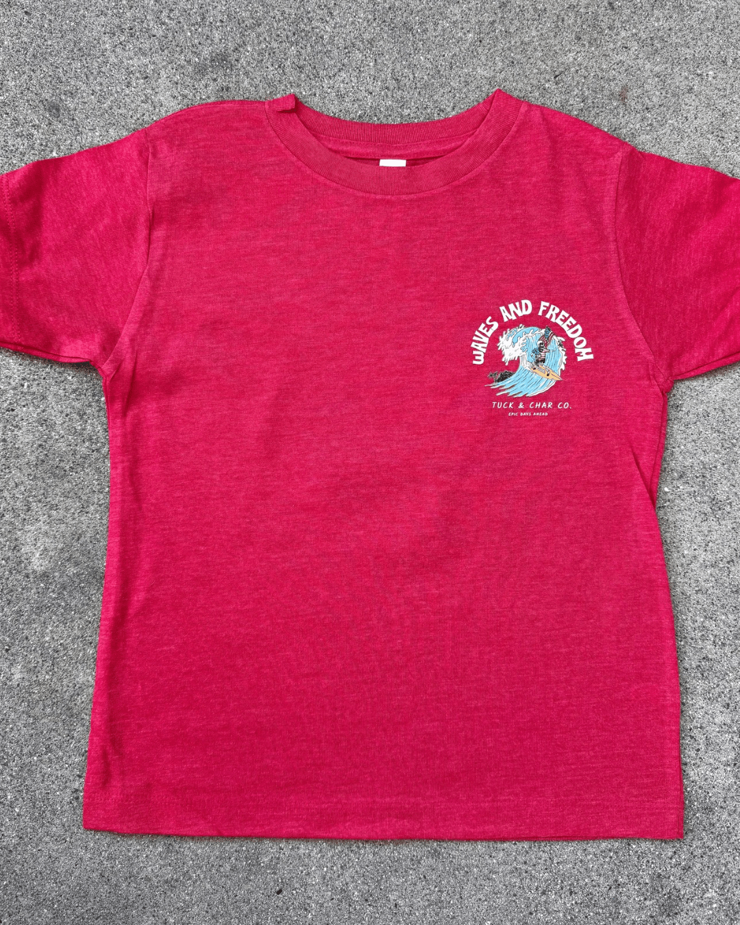 Waves & Freedom T-Shirt - Tuck & Char Co.