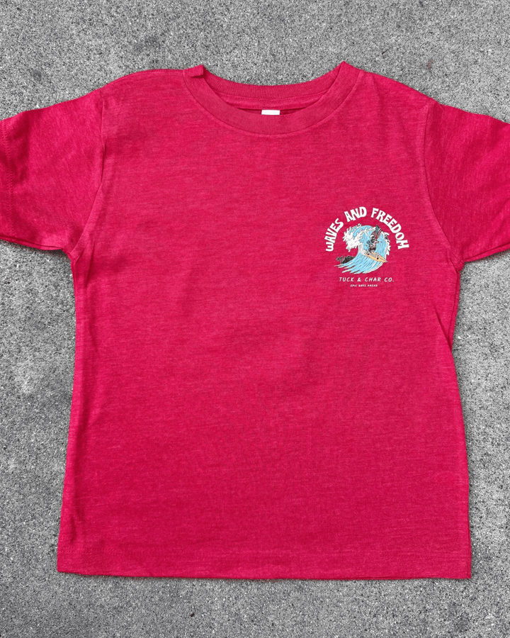 Waves & Freedom T-Shirt - Tuck & Char Co.