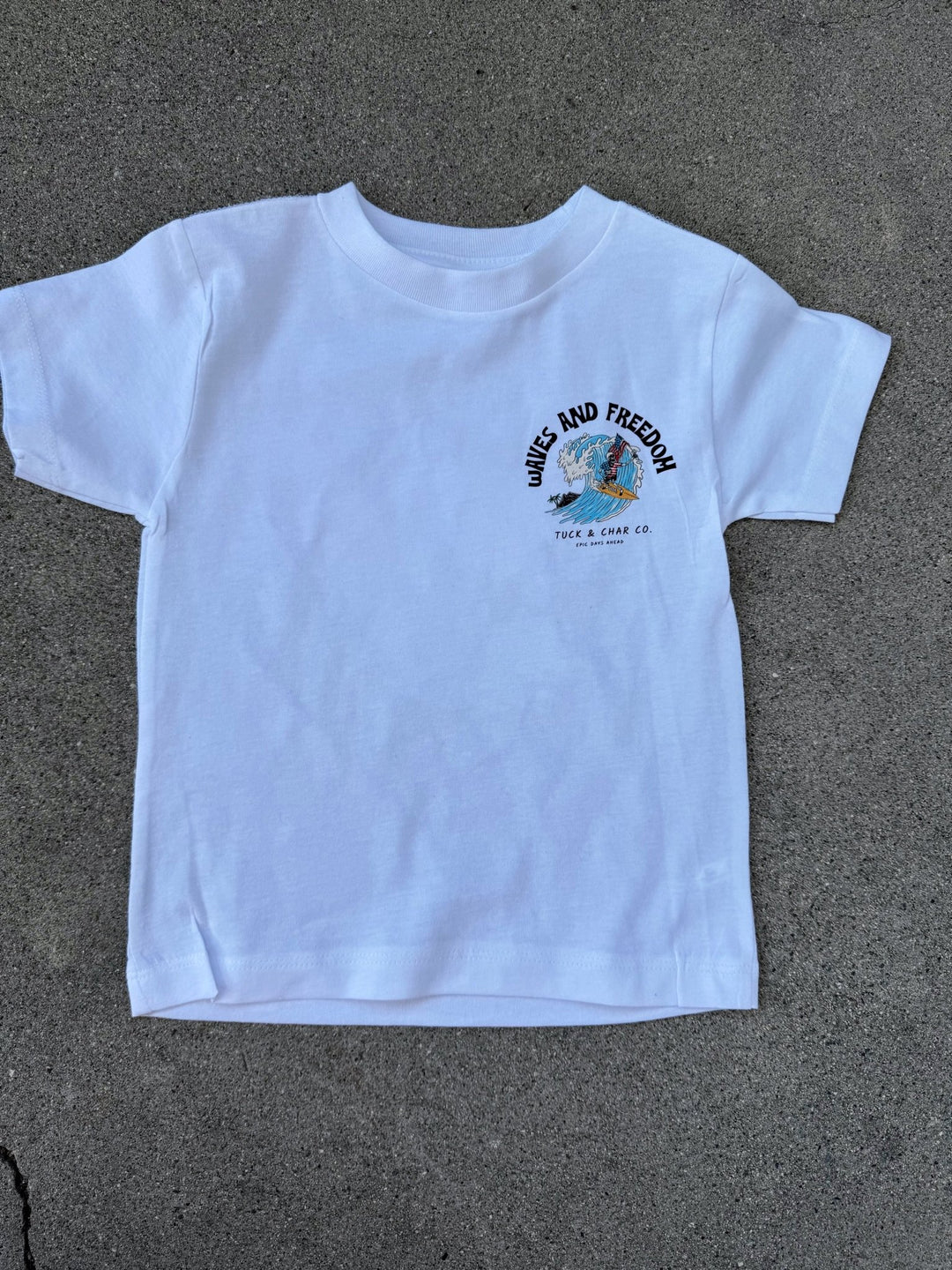 Waves & Freedom T-Shirt - Tuck & Char Co.