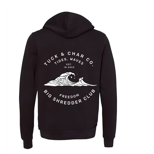 Big Shredder Club zip-up  Sweatshirt - Tuck & Char Co. 